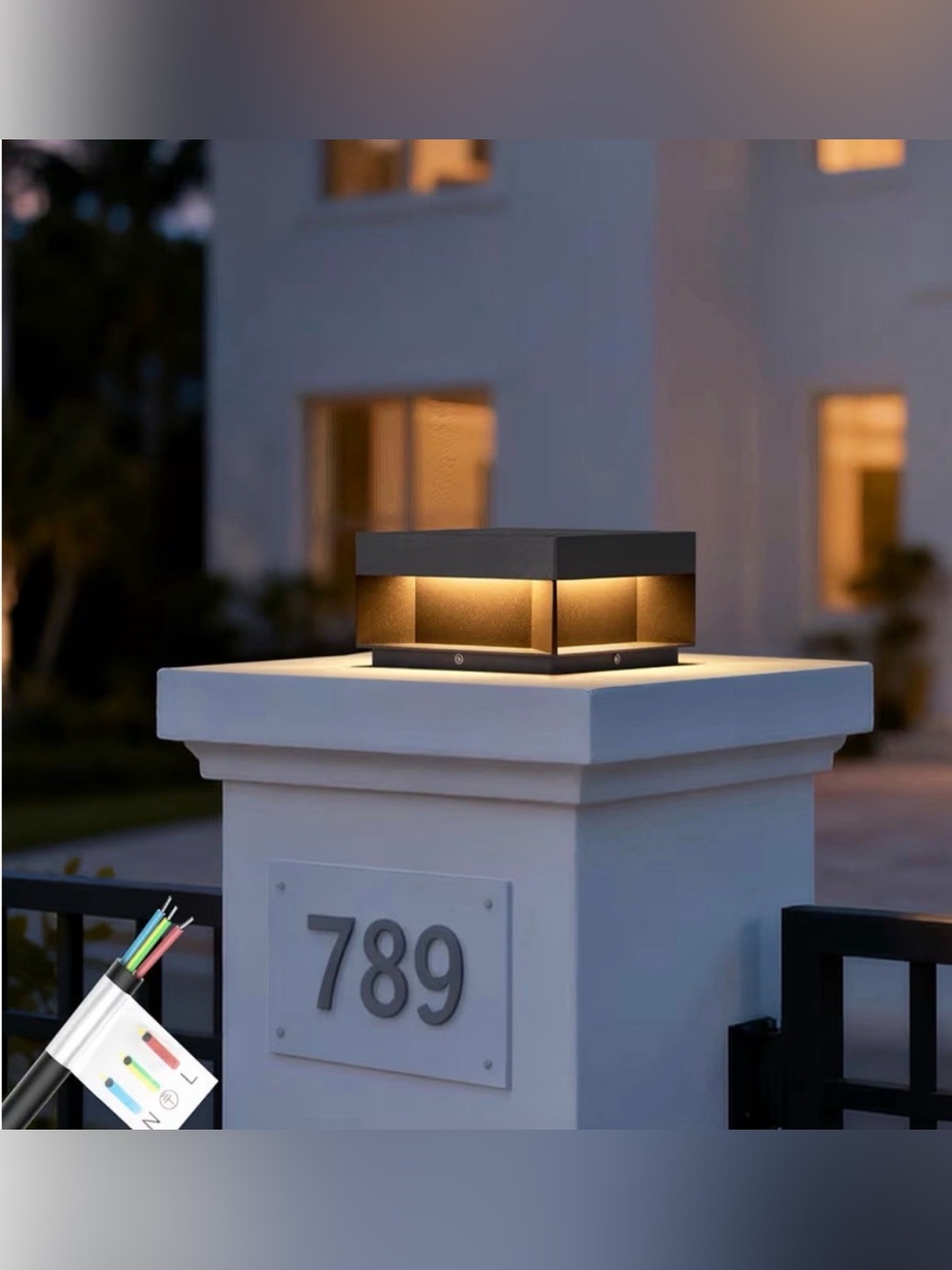 MVBT Outdoor Post Lights Hard Wired